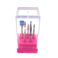 China factory 7pcs nail drill machine tool clean manicure cuticle diamond quartz ceramic nail drill bit set